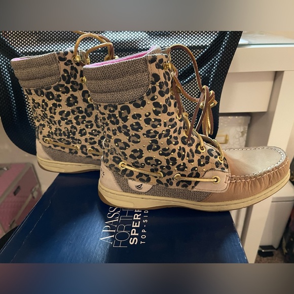 Sperry Cheetah Boots - Picture 2 of 7